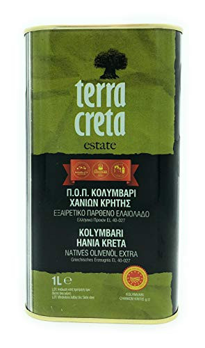 Terra Creta Extra Virgin Olive Oil 1lt Metal Tin