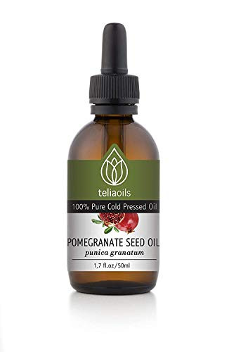 Teliaoils Pomegranate Seed Oil  100 Pure Organic Cold Pressed Oil For Natural Facial Skin Care  Strong Antioxidant With Anti Aging Action Unrefined Extra Virgin Pharmaceutical Grade 50ml