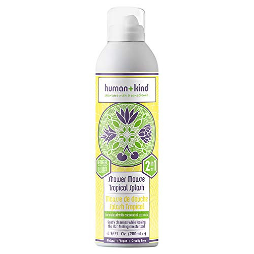 HumanKind Shower Mousse Wash Lather and Cleanse Skin with Puffs of Fluffy Foam Nourishes Dry Skin with Coconut Oil Natural Vegan Skin Care Tropical Splash 676 fl oz HumanKind Shower Mousse Wash Lather and Cleanse Skin with Puffs of Fluffy Foam Nourishes Dry Skin with Coconut Oil Natural Vegan Skin Care Tropical Splash 676 fl oz
