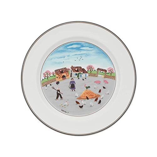 Villeroy Boch Design Naif Dinner Plate 3Country Yard 105 in WhiteColorful Villeroy Boch Design Naif Dinner Plate 3Country Yard 105 in WhiteColorful