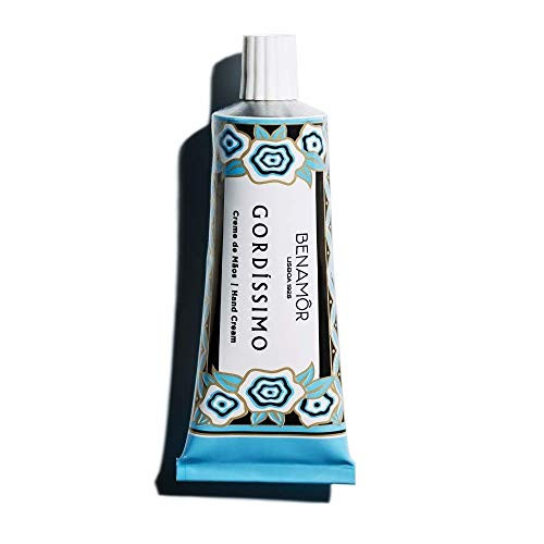 Benamôr Gordissimo Nutritive Hand Cream  Sweet Almond Lotion with Shea Butter  Shea Butter Hand Cream  All Natural Hand Cream from Benamor  Travel Hand Cream Tube