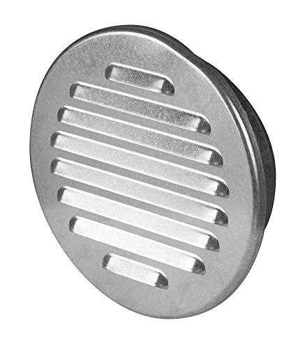 Vent Cover  Round Soffit Vent  Air Vent Louver  Grille Cover  Builtin Fly Screen Mesh  HVAC Ventilation 4 Inch Metal  Galvanized
