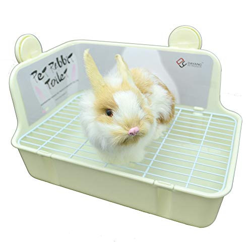 WYOK Potty Trainer Corner Litter Box Pet Pan Bedding Small Animal Rabbit Hamster Guinea Pig Ferret Gerbil Chinchilla