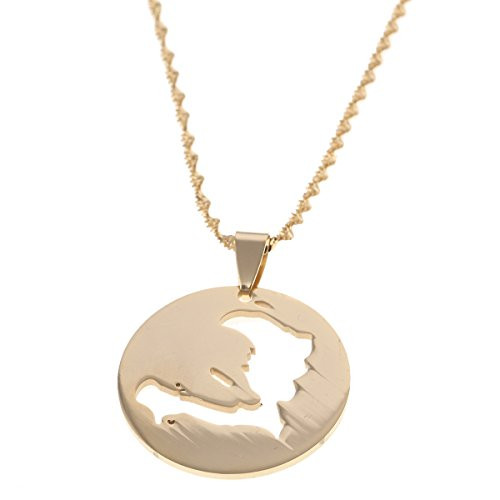 Stainless Steel Haiti Map Pendant for Women Ayiti Gifts Map of Haitian Jewelry Stainless Steel Haiti Map Pendant for Women Ayiti Gifts Map of Haitian Jewelry