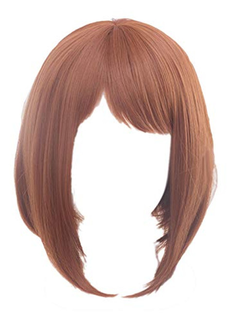 ECOS Ochako Uraraka Brown Cosplay Wig Uraraka Wig with Bangs My Hero Academia Boku No Hero Akademia Length30cm