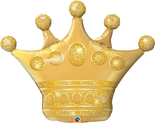 Golden Crown Jumbo 41 Foil Party Balloon