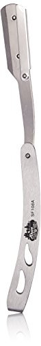 Shaving Factory Shaving factory metal straight edge barber razor silver Silver