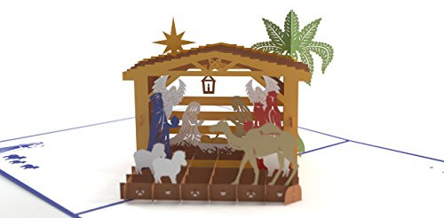 Lovepop Nativity Pop Up Card, 3D Card, Christmas Card, Holiday Card