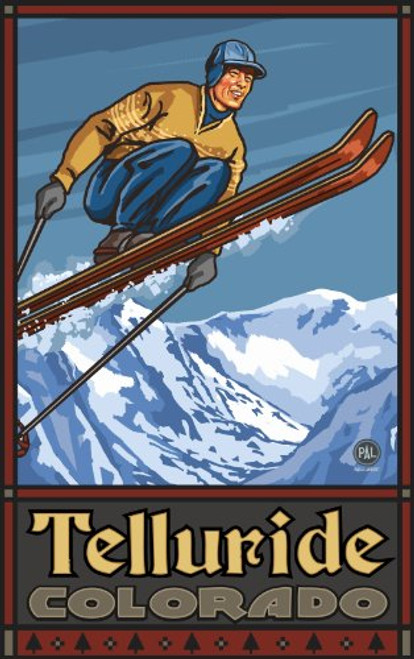Northwest Art Mall Telluride Colorado Ski Jumper SJ Wall Art by Paul A. Lanquist, 11-Inch by 17-Inch Northwest Art Mall Telluride Colorado Ski Jumper SJ Wall Art by Paul A. Lanquist, 11-Inch by 17-Inch
