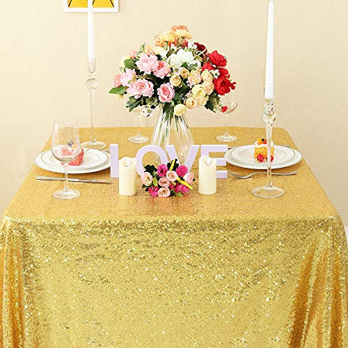 Zdada Gold Rectangle Sequin Tablecloth 60x84 Sparkly Rectangle Tablecloth Sequin Overlay Tablecloth for Ceremony Party Zdada Gold Rectangle Sequin Tablecloth 60x84 Sparkly Rectangle Tablecloth Sequin Overlay Tablecloth for Ceremony Party