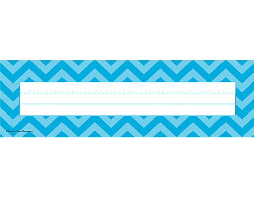 Teacher Created Resources Aqua Chevron Name Plates