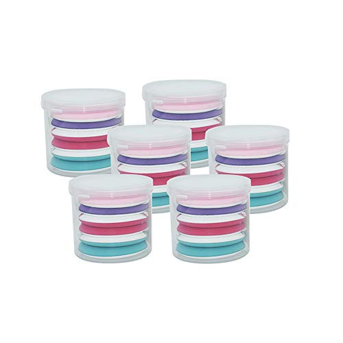 42 Pcs Small Cosmetic Powder Puff For Face Powder 4 Colors Makeup Foundation Sponge Air Cushion Powder Puff Round Latexfree Blending Sponge for Liquid Foundation Cream Powder Concealer