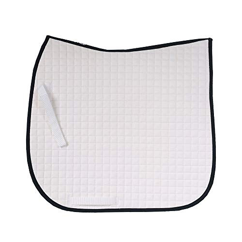 HORZE River Dressage Saddle Pad  WhitePeacoat Dark Blue  Size Full