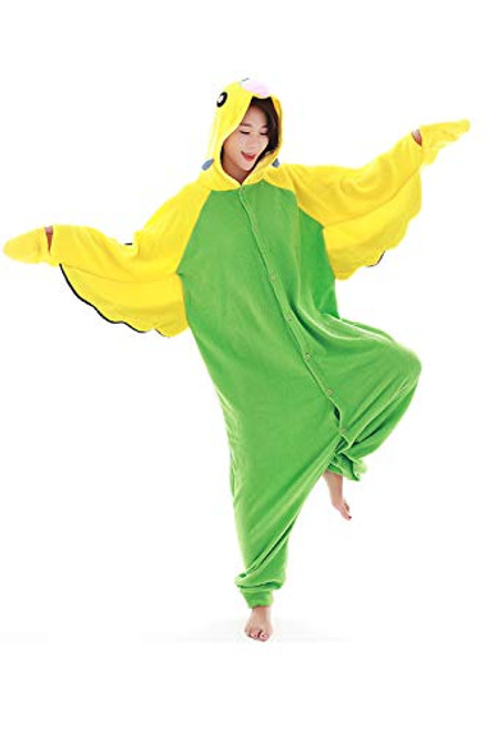 Adult Parrote Plush One Piece Pajamas Cosplay Animal Homewear Sleepwear Jumpsuit Costume for Women Men Adult Parrote Plush One Piece Pajamas Cosplay Animal Homewear Sleepwear Jumpsuit Costume for Women Men