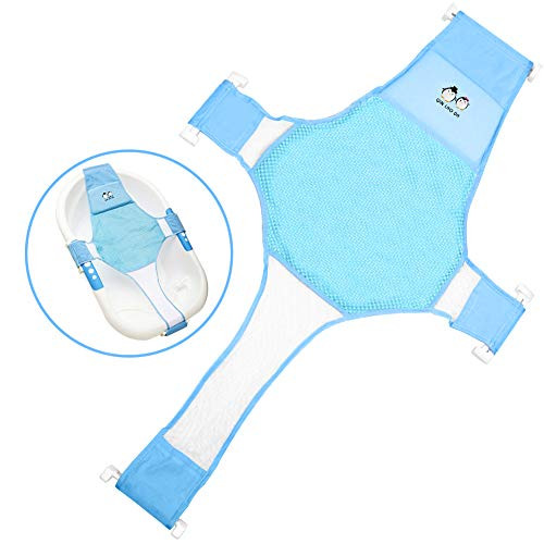 StillCool Newborn Baby Bath Seat Support Net Bathtub Sling Shower Mesh Bathing Cradle Rings for Tub Bathtub not IncludedBlue StillCool Newborn Baby Bath Seat Support Net Bathtub Sling Shower Mesh Bathing Cradle Rings for Tub Bathtub not IncludedBlue