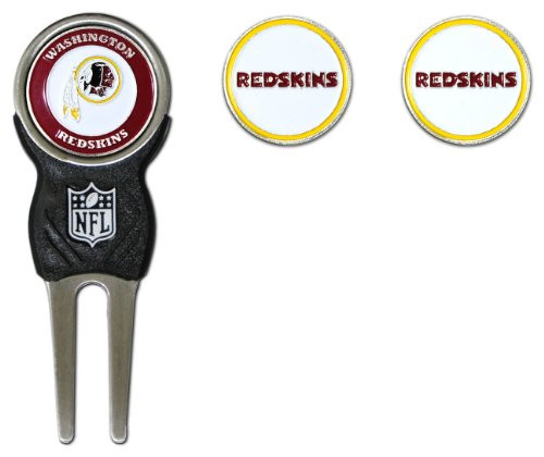 NFL Washington Redskins Divot Tool Pack With 3 Golf Ball Markers
