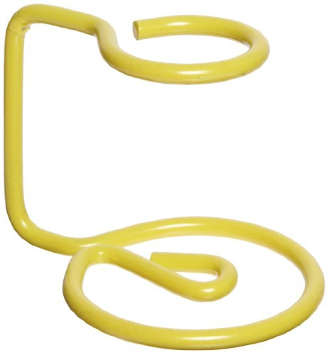 Heathrow Scientific HD23051 Steel Epoxy-Coated 1-Well Wire Rack for 50mL Tubes, Yellow
