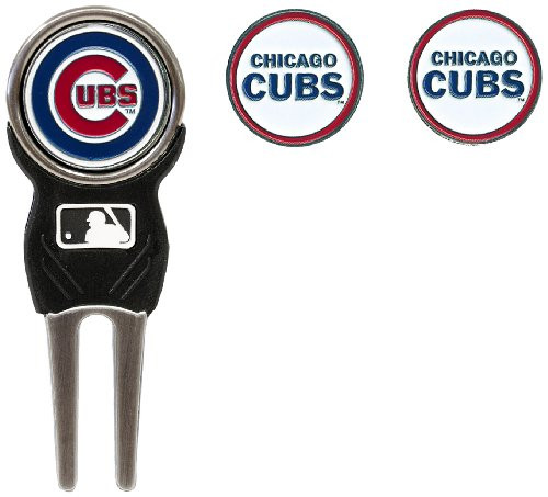 MLB Chicago Cubs Divot Tool Pack With 3 Golf Ball Markers MLB Chicago Cubs Divot Tool Pack With 3 Golf Ball Markers