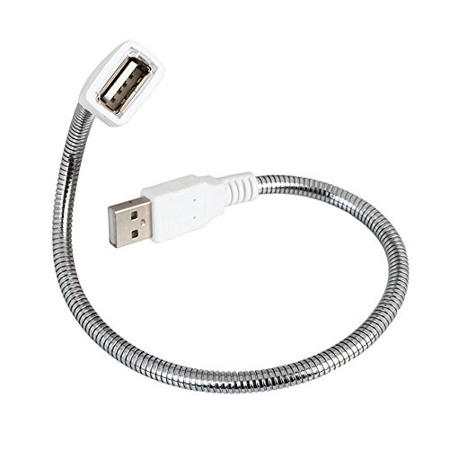 30cm Flexible USB Male to Female Stand Holder Data Power Gooseneck Short Cable