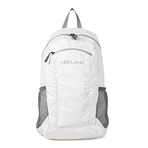 NODLAND Lightweight Backpack 20L Foldable Hiking Daypack Travel Rucksack White