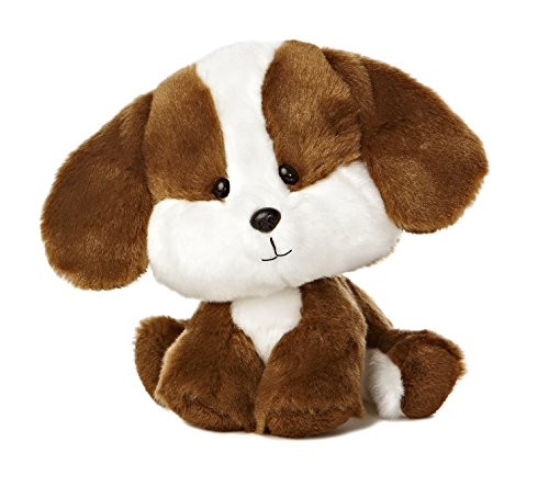 Aurora World Wobbly Bobblee Brown Puppy Plush, 6.5" Tall