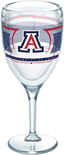 Tervis 1260129 Arizona Wildcats Reserve Insulated Tumbler with Wrap 9oz Wine Glass Clear