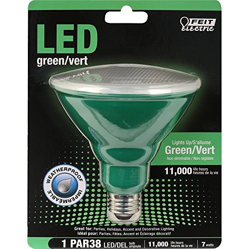 Feit Electric PAR38/G/10KLED PAR38 Non-Dimmable LED Light Bulb, Green Feit Electric PAR38/G/10KLED PAR38 Non-Dimmable LED Light Bulb, Green