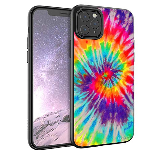 Tie Dye iPhone 11 Pro Max Case Protective Phone Shockproof Black TPU Silicone Case for iPhone 11 Pro Max