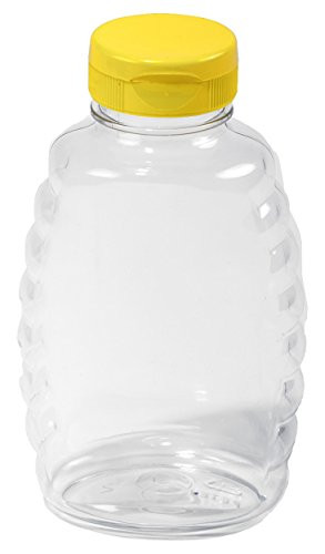 Little Giant Farm & Ag SKEP16 Little Giant Plastic Honey Jar (Case of 12), 16 oz