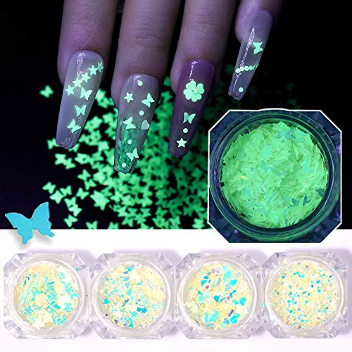3D Butterfly Nail Glitter Sequins Luminous Star Heart Round Butterfly Nail Art Stickers Butterfly Nail Sequin Acrylic Nails Designs Holographic Nail Sparkle Glitter for Nail Art Decoration4 Boxes 3D Butterfly Nail Glitter Sequins Luminous Star Heart Round Butterfly Nail Art Stickers Butterfly Nail Sequin Acrylic Nails Designs Holographic Nail Sparkle Glitter for Nail Art Decoration4 Boxes