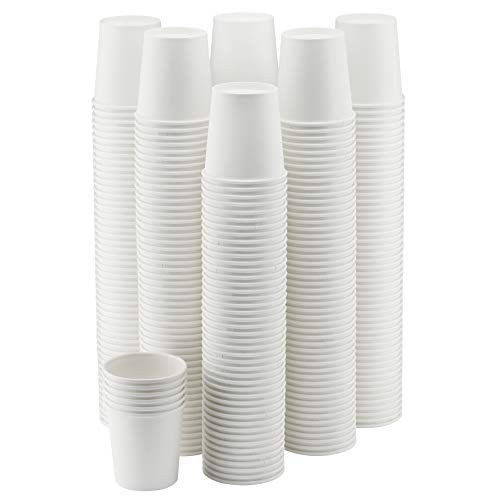 NYHI 300Pack 8 oz White Paper Disposable Cups  HotCold Beverage Drinking Cup for Water Juice Coffee or Tea  Ideal for Water Coolers Party or Coffee On the Go