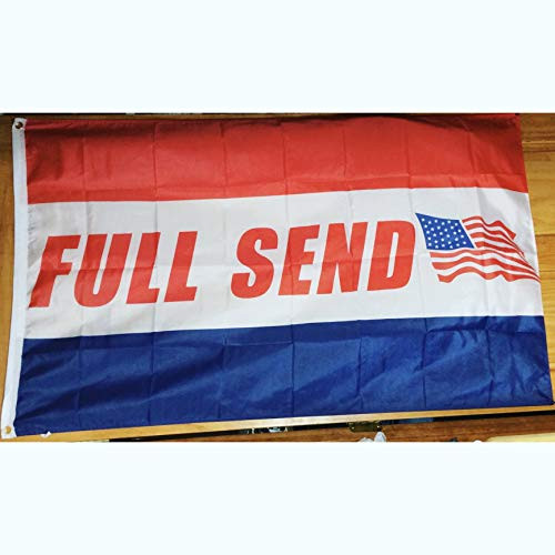 Full Send Banner Flag 3x5 Feet Nelk Nelkboys for The Boys College Dorm Party Hang Sign USA