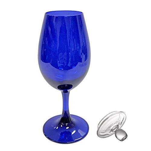 Muldale presents a Glencairn Official Whisky Sherry Nosing Copita Crystal Glass in Blue with Nosing Lid