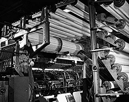 Posterazzi Man working in a textile factory Poster Print 18 x 24