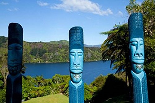 Lochmara Lodge Marlborough Sounds New Zealand Poster Print by Douglas Peebles 29 x 19