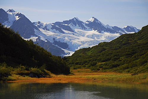 Posterazzi Autumn Scenic Fjord And Harriman Glacier In The Background Prince William Sound Southcentral Alaska Fall Poster Print 17 x 11 Posterazzi Autumn Scenic Fjord And Harriman Glacier In The Background Prince William Sound Southcentral Alaska Fall Poster Print 17 x 11