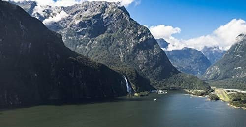 Posterazzi Lake with mountain range in the background Milford Sound South Island New Zealand Poster Print 12 x 24 Posterazzi Lake with mountain range in the background Milford Sound South Island New Zealand Poster Print 12 x 24