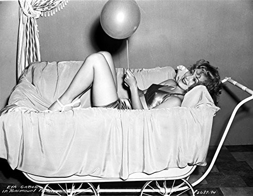 Eva Gabor Lying with a Balloon Photo Print 10 x 8