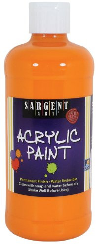 Sargent Art 24-2411 16-Ounce Acrylic Paint, Yellow-Orange