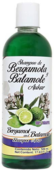 Shampoo de Bergamota y Batamote Aukar y Llavero 500 ml  1763 Fl Oz Shampoo of Bergamot and Batamote Aukar and Key Chain Hair Wroth Strong Hair with more Shine