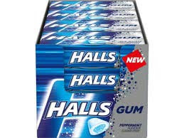 Halls Gum Ice Rush Peppermint 228g
