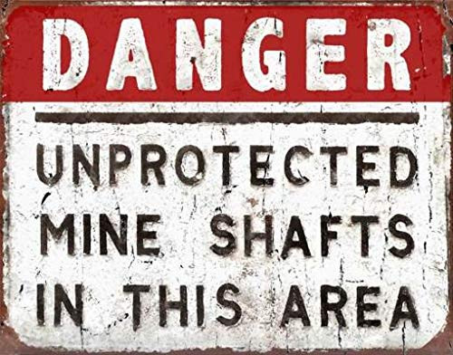 Ufcell Vintage Tin Metal Sign Decor 8x12 Danger Mine Shafts Metal Sign Wall Plaque Steel Poster Ufcell Vintage Tin Metal Sign Decor 8x12 Danger Mine Shafts Metal Sign Wall Plaque Steel Poster