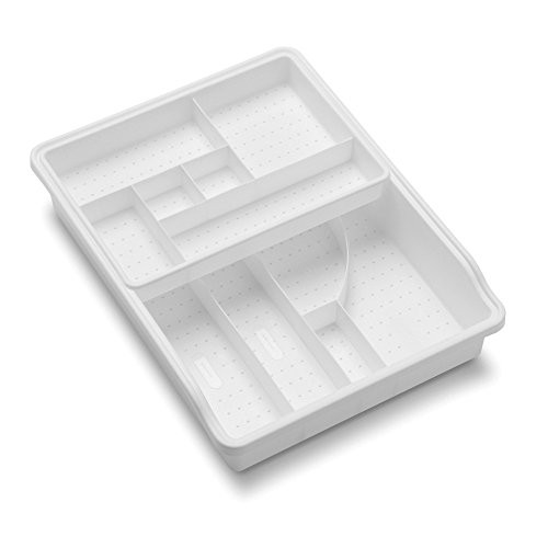 madesmart Original Junk Drawer Organizer, White