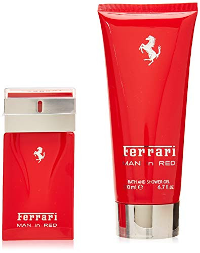 Ferrari Ferrari Man In Red By Ferrari for Men  2 Pc Gift Set 17oz Edt Spray 67oz Bath  Shower Gel 2count