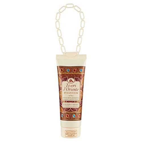 Tesori dOriente Byzantium Aromatic Shower Cream with Black Rose and Labdanum 845 Fluid Ounce 250ml Tube  Italian Import