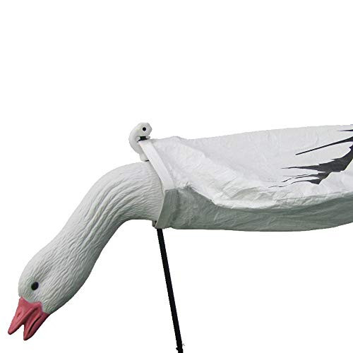 Shilling Factory Offer Foraging Model Outdoor Hunting Decoy Snow Goose Head with Tyvek Wind