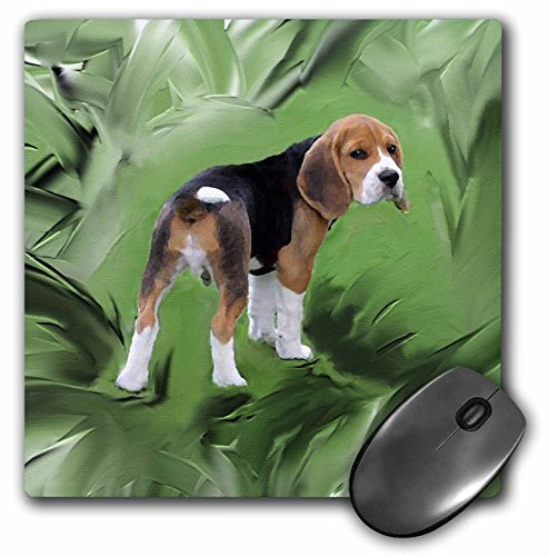 3dRose LLC 8 x 8 x 0.25 Inches Beagle Puppy Mouse Pad (mp_3978_1)