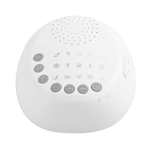 Ruiqas White Noise Machine Sleep Helper Sound Relaxation Machine with 15 Sounds 3Gear Timer Setting Audio Jack for Light Sleeper Insomnia Noise Pollution Baby Pacifying