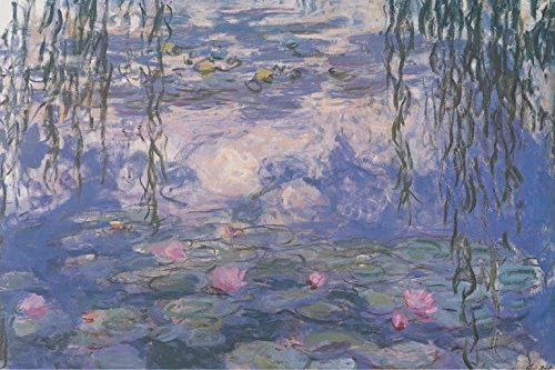 Buyartforless Nympheas Waterlilies by Claude Monet 36x24 Art Print Poster Museum Masterpiece Famous Painting Water lilies