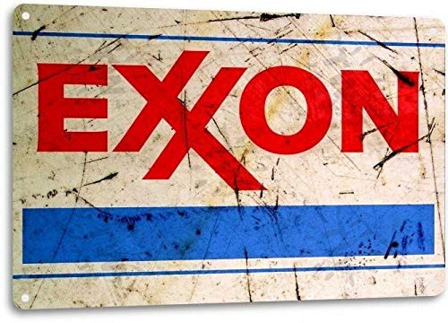 SRongmao Exxon Gas Gasoline Vintage Look Garage Motor Retro Rustic Wall Decor Metal Tin Sign 8x12in SRongmao Exxon Gas Gasoline Vintage Look Garage Motor Retro Rustic Wall Decor Metal Tin Sign 8x12in